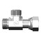 World Wide Fittings Male Flat Face O-Ring to Female Flat Face O-Ring Swivel to Male Flat Face O-Ring Run Tee 4706X06X06X06 - alternate 1